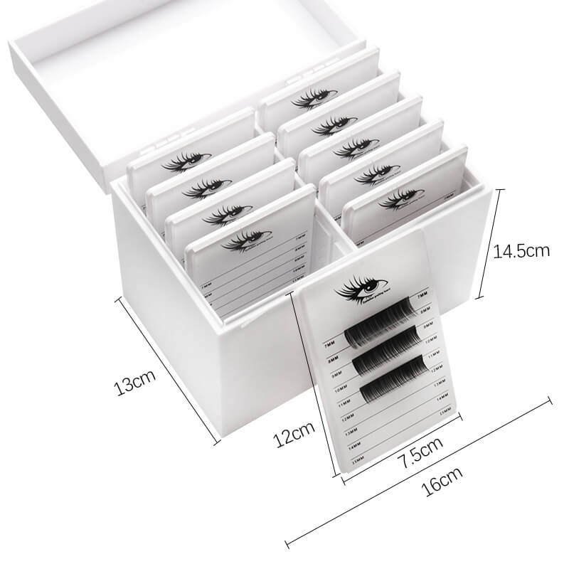Eyelash extension storage box